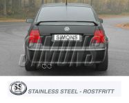 Simons Edelstahl Sport Auspuffanlage 2x80 mm rund fr VW Bora 1.8T/1.9TDI/1.9SDI ab Baujahr 99