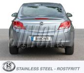 Simons Edelstahl Duplex Sport Auspuffanlage 90x120mm oval Opel Insignia 4/5 Trer 4WD (4x4) 2,0 Diesel 96/118/143kW Baujahr 11-