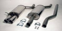 Simons Edelstahl Sport Auspuffanlage 2x80 mm rund fr Audi A4 (B5) Limousine/Avant Quattro 1.8 125 PS, 1.8T 150 und 180PS, 1.9 TDI 110 PS