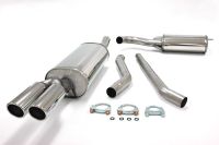 Simons Edelstahl Sport Auspuffanlage 2x80 mm rund fr Audi A6 (C5) Limousine/Avant 1.8T/1.9TDI/2.5TDI Baujahr 6/01-04