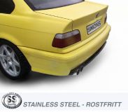 Simons Edelstahl Sport Auspuffanlage 2x76 mm RS Look fr BMW E36 Limousine/Coupe/Cabrio M3