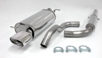 Simons Edelstahl Sport Auspuffanlage 1x85x150 mm flachoval fr Audi A3 ( 8L ) Turbo 1.8T/1.8Ti/1.9TDI Baujahr 96-5/03