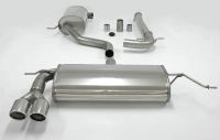 Simons Edelstahl Sport Auspuffanlage 2x80 mm rund fr Audi A3 ( 8P ) 2WD 1.6/1.6FSi/2.0FSi/1.9TDi/2.0TDi Baujahr 03-