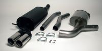 Simons Chrome steel Exhaust system 2x80 mm round Audi A6 (C5) Limousine/Avant 1,8T/1.9TDi/2.5TDi Model 97-5/01