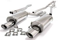 Simons Duplex Stainless steel Exhaust system 2x90x120 mm oval Audi A6 (C5) Quattro 1.8T Model 97-01