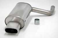 Simons Edelstahl Sport Endschalldmpfer 85x150 mm flachoval fr BMW E39 Limousine 520i/523i/525i/528i/530i Baujahr 96-