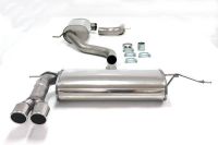 Simons Edelstahl Sport Auspuffanlage 2x80 mm rund fr Audi A3 (8PA) 2WD Sportback 2.0 TFSi 200 PS Baujahr 2004-