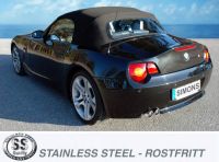 Simons Stainless steel Exhaust system 2x80mm round BMWE85 Z4 2.2i (170PS) 2.5i (192PS) 3.0i (231PS) Model -05