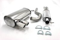 Simons Edelstahl Sport Auspuffanlage 2x80 mm rund fr BMW E90/E91/E92 Limousine / Touring / Coupe 325i/330i Baujahr 05-2/07