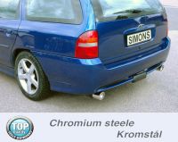 Simons Chromstahl Duplex Sport Auspuffanlage 1x90 mm rund fr Ford Mondeo Caravan 2.5 V6/ST200 Baujahr 94-99