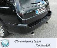 Simons Chromstahl Duplex Sport Auspuffanlage 1x90 mm rund fr Ford Mondeo Caravan 4Zyl. MkIII Baujahr 11/00-07