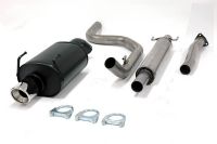 Simons Chrome steel Exhaust system 1x100mm round Honda Civic Hatchback 3/5 doors 1.3-1.6 Model 92-00 with 3-hole flange