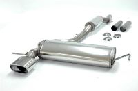 Simons Edelstahl Sport Auspuffanlage 85/150 mm flachoval fr VW Golf IV V6 4-motion Baujahr 96-