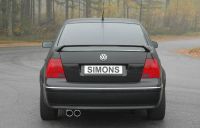 Simons aluminierte Stahl Sport Auspuffanlage 2x80 mm rund fr VW Bora 1.4/1.6/1.8/1.8T/1.9TDI/1.9SDI/2.0/2.3 V5 Baujahr 99-