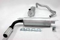 Simons aluminized Steel Exhaust system 1x80mm round Volvo 240/242/244/245 B17/B19/B21/B23 Model 85-