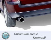 Simons Chromstahl Sport Endschalldmpfer 1x90mm rund Volvo V70N 2WD 2.4 140PS-170PS Baujahr 01-