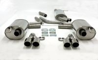 Simons Duplex Stainless steel Exhaust system 2x80 mm round Audi A6