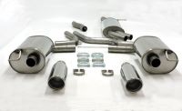 Simons Duplex Stainless steel Exhaust system 1x100 mm round Audi A6