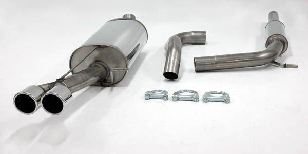 Simons Stainless steel Exhaust system 2x80 mm round Seat Cordoba 1.8T ...