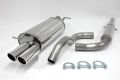 Simons Edelstahl Sport Auspuffanlage 2x80 mm rund fr VW Golf IV Turbo 1.8T/1.9TDI/1.9SDI Baujahr 96-