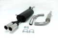 Simons aluminierte Stahl Sport Auspuffanlage 2x80 mm rund fr VW Golf IV Variant 1.4/1.6/1.8/1.8T/1.9TDI/1.9SDI/2.0/2.3 V5