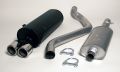 Simons aluminierte Stahl Sport Auspuffanlage 2x80mm rund Peugeot 306 Flieheck 1.4/1.6/1.8 8V